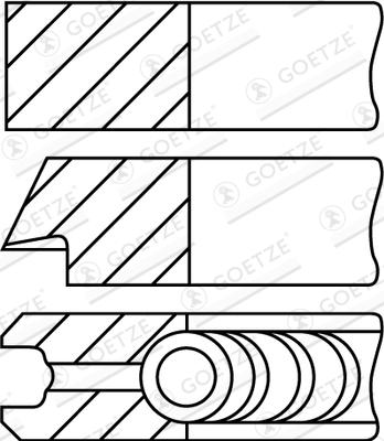 Goetze Engine 08 323400 10 - Virzuļa gredzenu komplekts ps1.lv