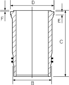 Goetze Engine 14-450850-00 - Cilindra čaula ps1.lv