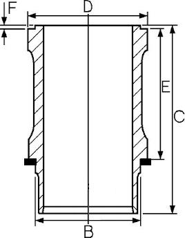 Goetze Engine 15-112800-00 - Cilindra čaula ps1.lv