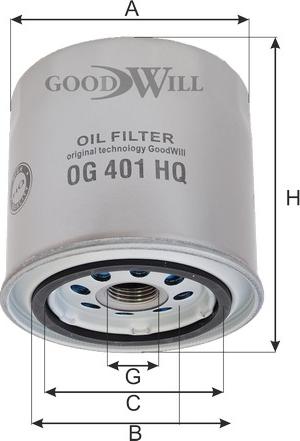 GoodWill OG 401 HQ - Eļļas filtrs ps1.lv