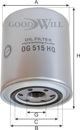 GoodWill OG 515 HQ - Eļļas filtrs ps1.lv