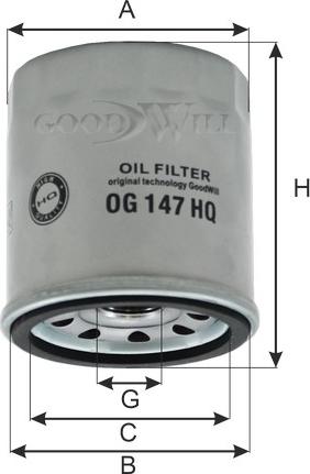 GoodWill OG 147 HQ - Eļļas filtrs ps1.lv