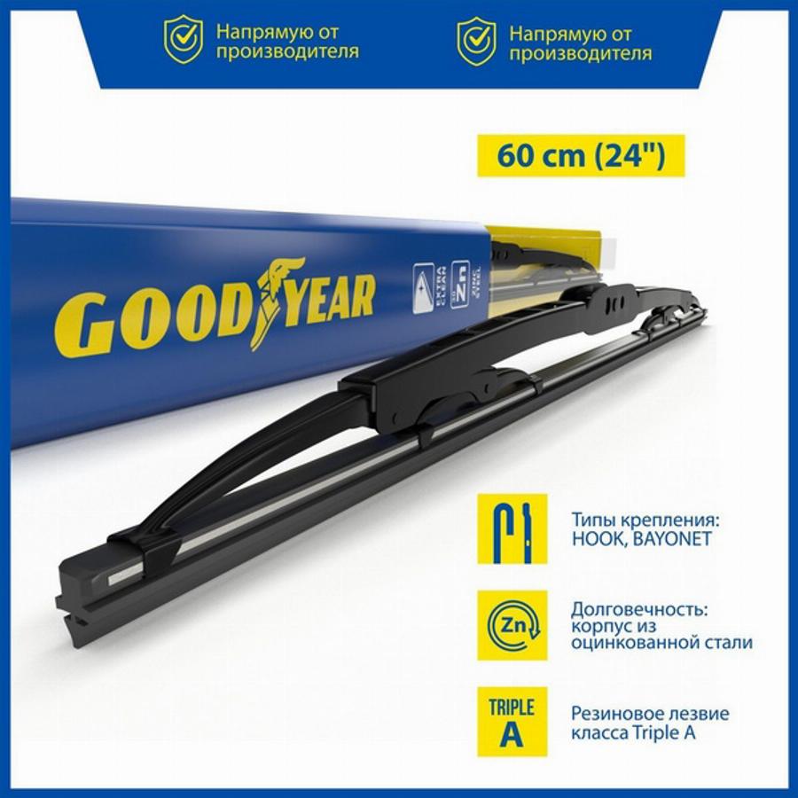 Goodyear GY000324 - Stikla tīrītāja slotiņa ps1.lv