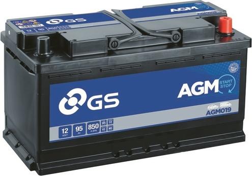 GS AGM019 - Startera akumulatoru baterija ps1.lv