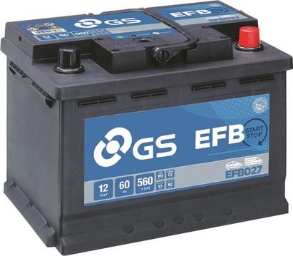 GS EFB027 - Startera akumulatoru baterija ps1.lv