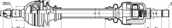 GSP 245160 - Piedziņas vārpsta ps1.lv