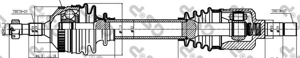 GSP 245178 - Piedziņas vārpsta ps1.lv