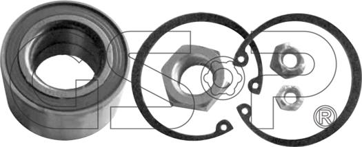 GSP GK0593 - Riteņa rumbas gultņa komplekts ps1.lv