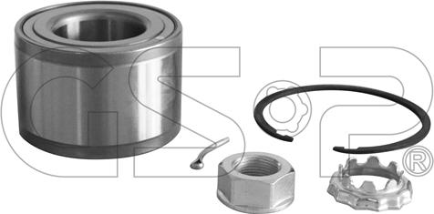 GSP GK00X54 - Riteņa rumbas gultņa komplekts ps1.lv