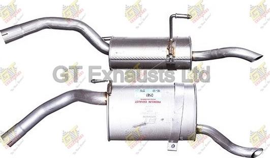 GT Exhausts GCN461 - Izplūdes gāzu trokšņa slāpētājs (pēdējais) ps1.lv