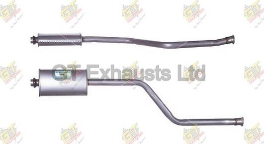 GT Exhausts GCN397 - Vidējais izpl. gāzu trokšņa slāpētājs ps1.lv