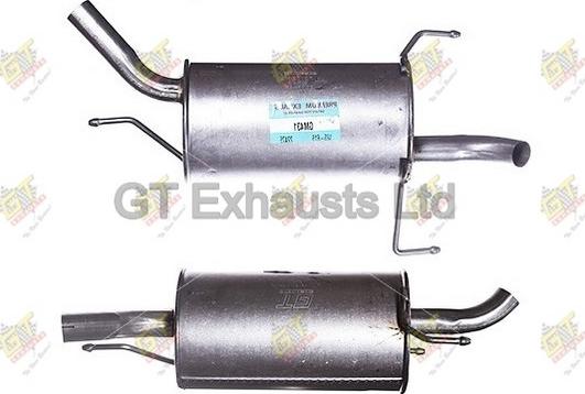 GT Exhausts GGM431 - Izplūdes gāzu trokšņa slāpētājs (pēdējais) ps1.lv