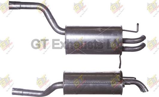 GT Exhausts GMZ551 - Izplūdes gāzu trokšņa slāpētājs (pēdējais) ps1.lv