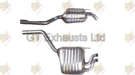 GT Exhausts GMZ390 - Izplūdes gāzu trokšņa slāpētājs (pēdējais) ps1.lv