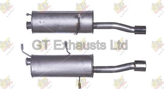 GT Exhausts GPG466 - Izplūdes gāzu trokšņa slāpētājs (pēdējais) ps1.lv