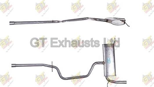 GT Exhausts GSE171 - Izplūdes gāzu trokšņa slāpētājs (pēdējais) ps1.lv