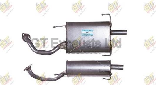 GT Exhausts GTY465 - Izplūdes gāzu trokšņa slāpētājs (pēdējais) ps1.lv