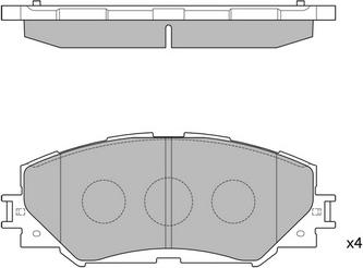 SAFETY TDB1802 - Bremžu uzliku kompl., Disku bremzes ps1.lv