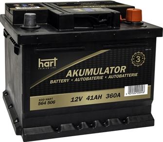 Hart 564 506 - Startera akumulatoru baterija ps1.lv