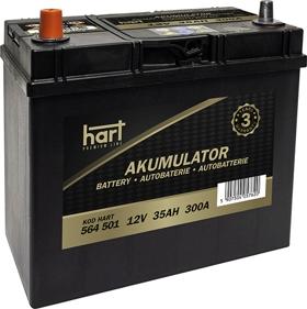 Hart 564 501 - Startera akumulatoru baterija ps1.lv