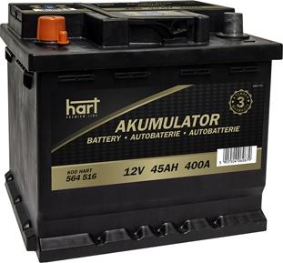 Hart 564 516 - Startera akumulatoru baterija ps1.lv