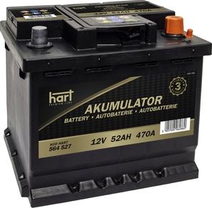Hart 564 527 - Startera akumulatoru baterija ps1.lv