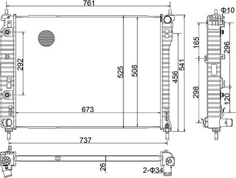 Hart 644 084 - Radiators, Motora dzesēšanas sistēma ps1.lv