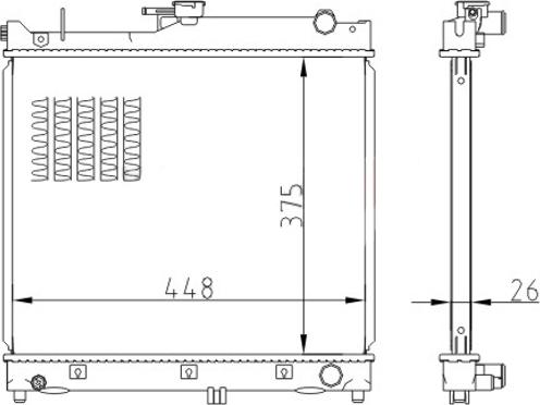 Hart 643 020 - Radiators, Motora dzesēšanas sistēma ps1.lv