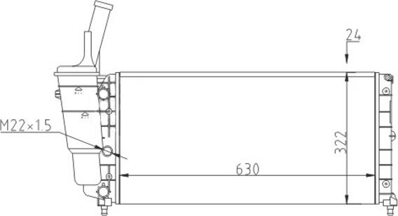 Hart 604 156 - Radiators, Motora dzesēšanas sistēma ps1.lv