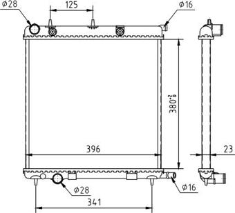 Hart 605 985 - Radiators, Motora dzesēšanas sistēma ps1.lv