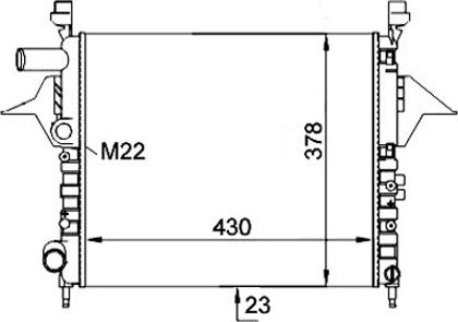 Hart 605 595 - Radiators, Motora dzesēšanas sistēma ps1.lv