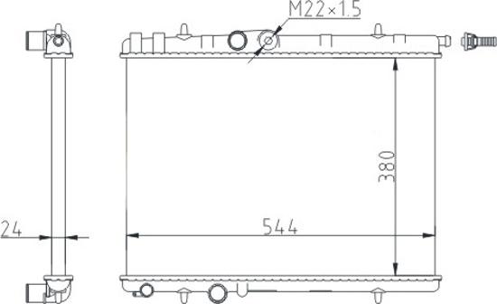 Hart 605 663 - Radiators, Motora dzesēšanas sistēma ps1.lv