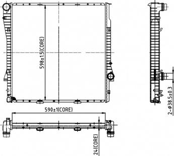 Hart 605 813 - Radiators, Motora dzesēšanas sistēma ps1.lv