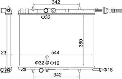 Hart 606 978 - Radiators, Motora dzesēšanas sistēma ps1.lv