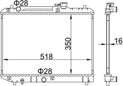 Hart 606 445 - Radiators, Motora dzesēšanas sistēma ps1.lv