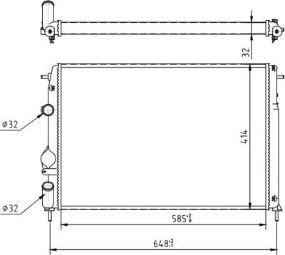 Hart 606 443 - Radiators, Motora dzesēšanas sistēma ps1.lv