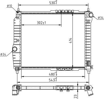 Hart 606 412 - Radiators, Motora dzesēšanas sistēma ps1.lv