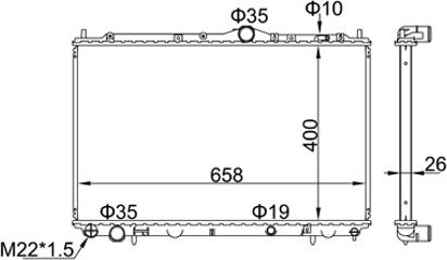 Hart 606 428 - Radiators, Motora dzesēšanas sistēma ps1.lv