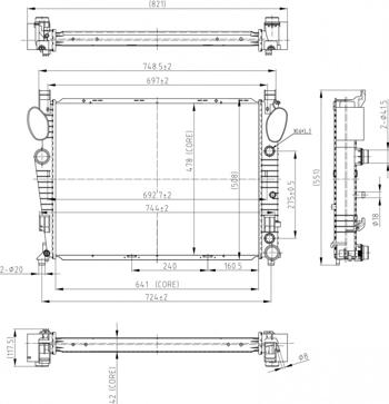 Hart 606 474 - Radiators, Motora dzesēšanas sistēma ps1.lv