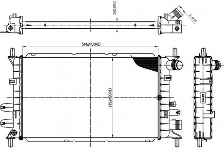 Hart 606 525 - Radiators, Motora dzesēšanas sistēma ps1.lv