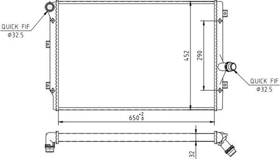 Hart 606 522 - Radiators, Motora dzesēšanas sistēma ps1.lv