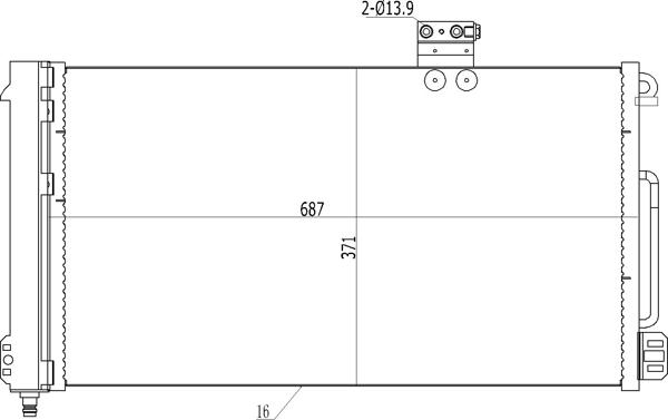 Hart 606 117 - Kondensators, Gaisa kond. sistēma ps1.lv