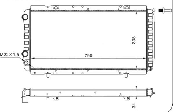 Hart 600 919 - Radiators, Motora dzesēšanas sistēma ps1.lv