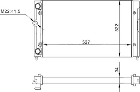 Hart 600 931 - Radiators, Motora dzesēšanas sistēma ps1.lv