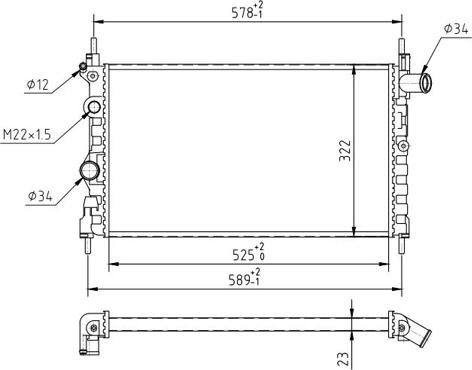 Hart 600 475 - Radiators, Motora dzesēšanas sistēma ps1.lv