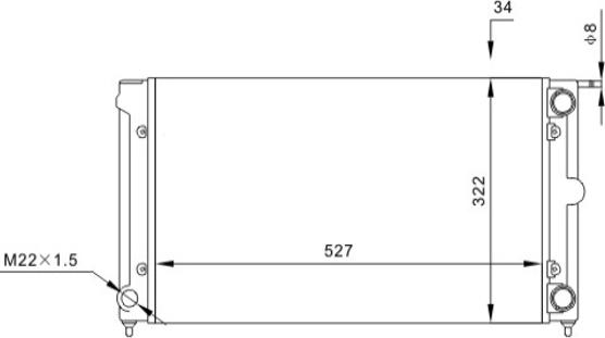 Hart 600 022 - Radiators, Motora dzesēšanas sistēma ps1.lv