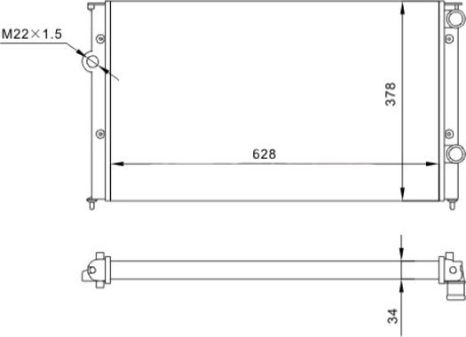 Hart 600 112 - Radiators, Motora dzesēšanas sistēma ps1.lv