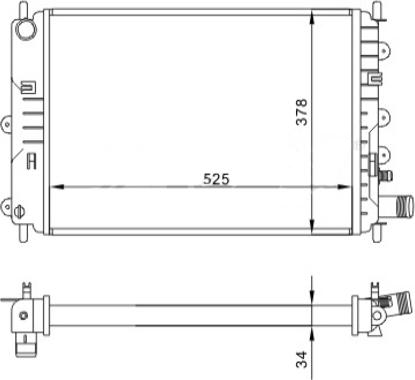 Hart 600 206 - Radiators, Motora dzesēšanas sistēma ps1.lv