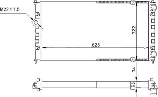 Hart 600 725 - Radiators, Motora dzesēšanas sistēma ps1.lv