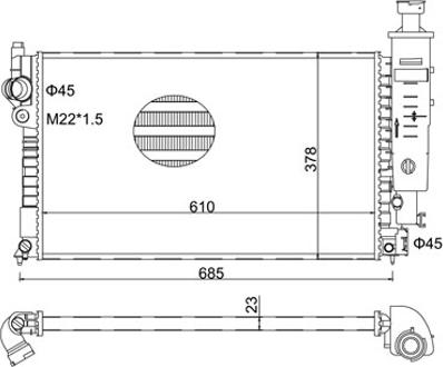 Hart 601 636 - Radiators, Motora dzesēšanas sistēma ps1.lv